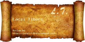 Laczi Tiborc névjegykártya
